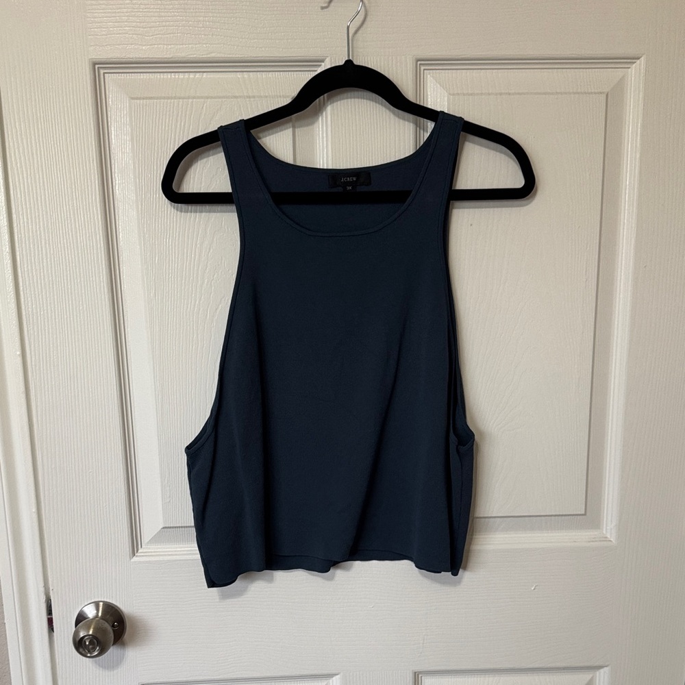 J.Crew cropped racerback sweater tank